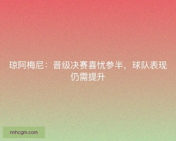 琼阿梅尼：晋级决赛喜忧参半，球队表现仍需提升